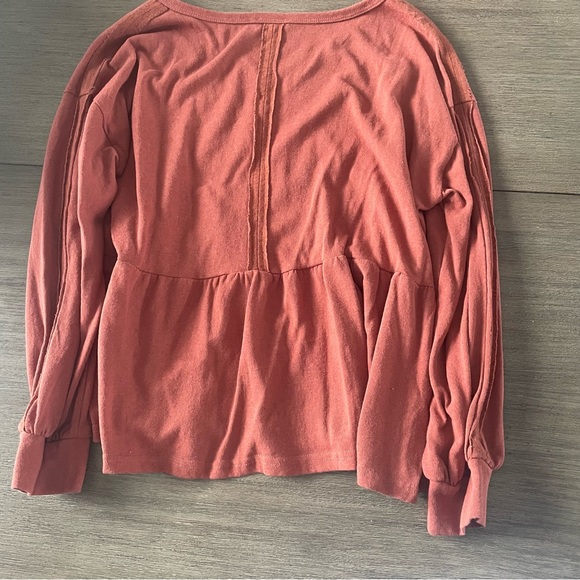 Mittoshop Orange Peplum Tshirt Blouse - Picture 3 of 3